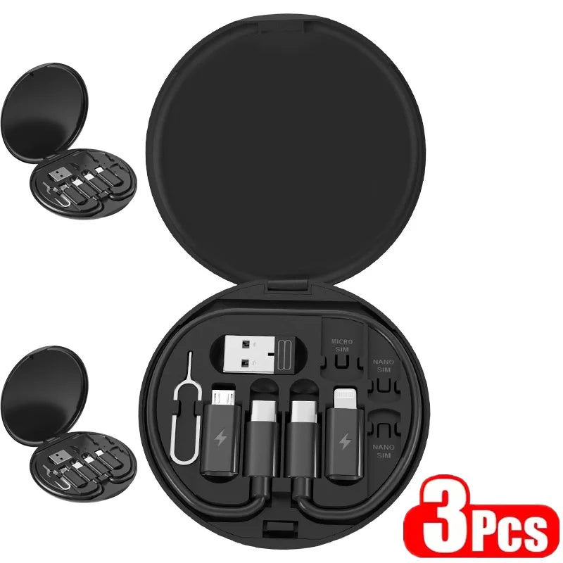 Multi USB Type C to C 60W Charging Adapter Cable Kit USB C to Lighting Conversion Set USB A & Type C to Micro/Type C/Lighting Hypemart