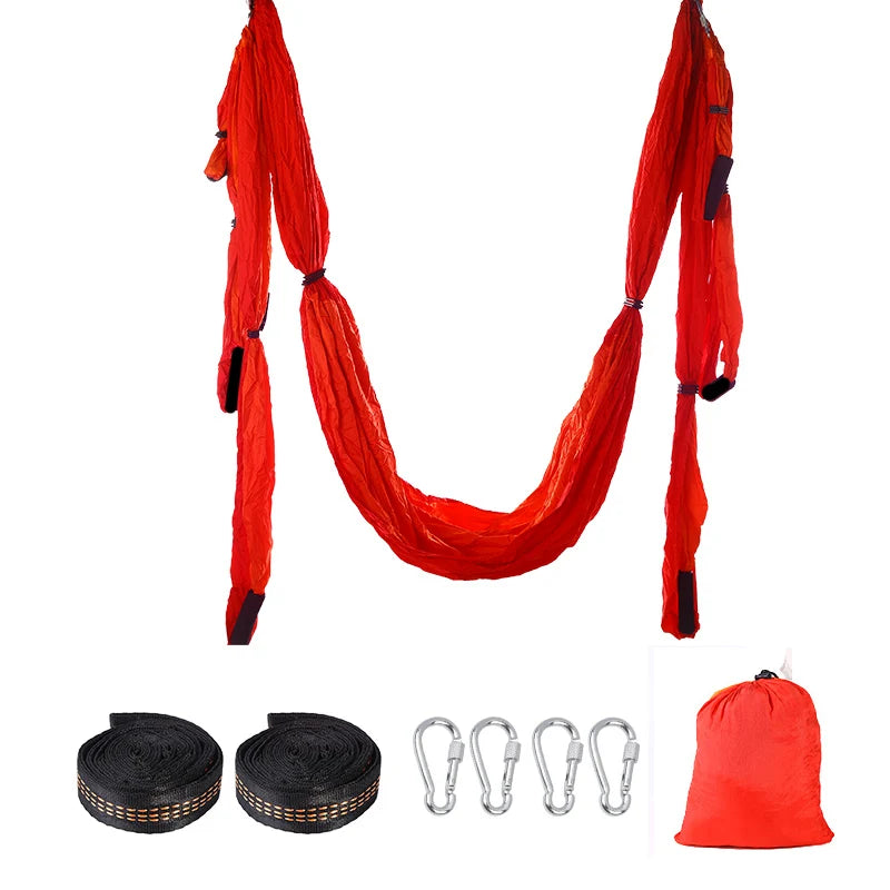 Aerial Yoga Hammock, Anti-Gravity, Full Set, 6 Handles, Hammock Swing Gym, Hanging Belt, Strap Pilates Hypemart