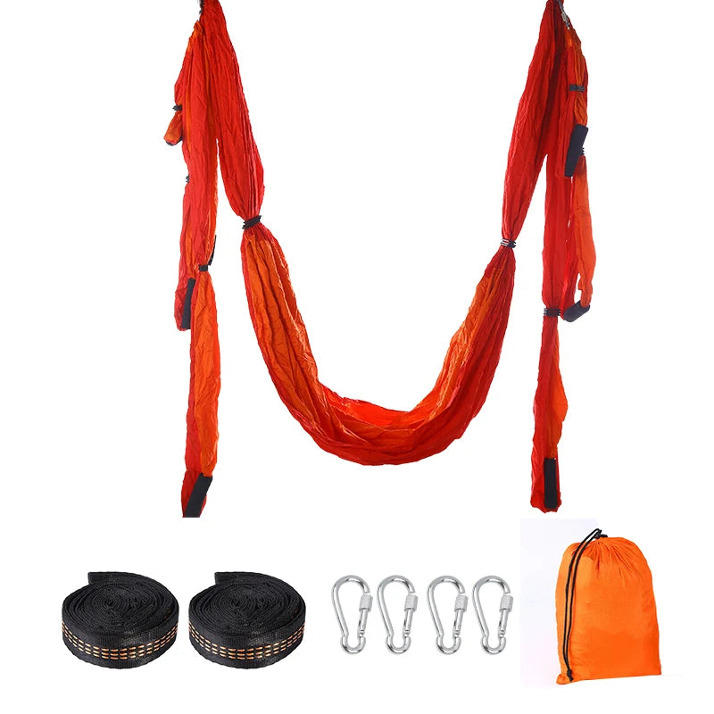 Aerial Yoga Hammock, Anti-Gravity, Full Set, 6 Handles, Hammock Swing Gym, Hanging Belt, Strap Pilates Hypemart