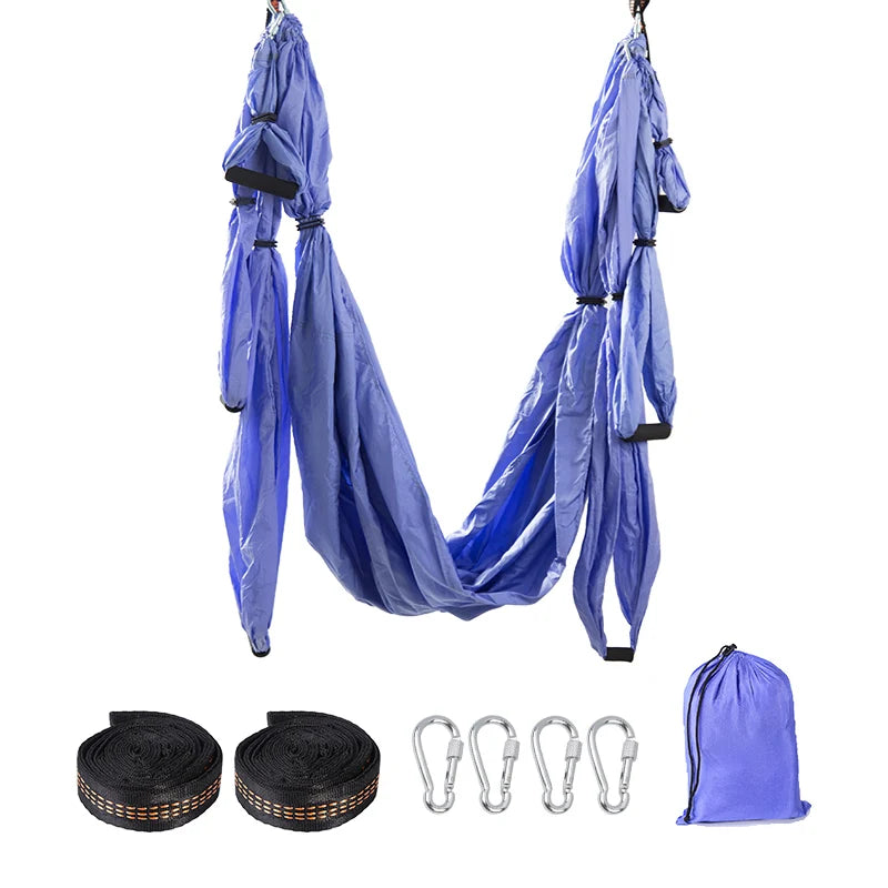 Aerial Yoga Hammock, Anti-Gravity, Full Set, 6 Handles, Hammock Swing Gym, Hanging Belt, Strap Pilates Hypemart