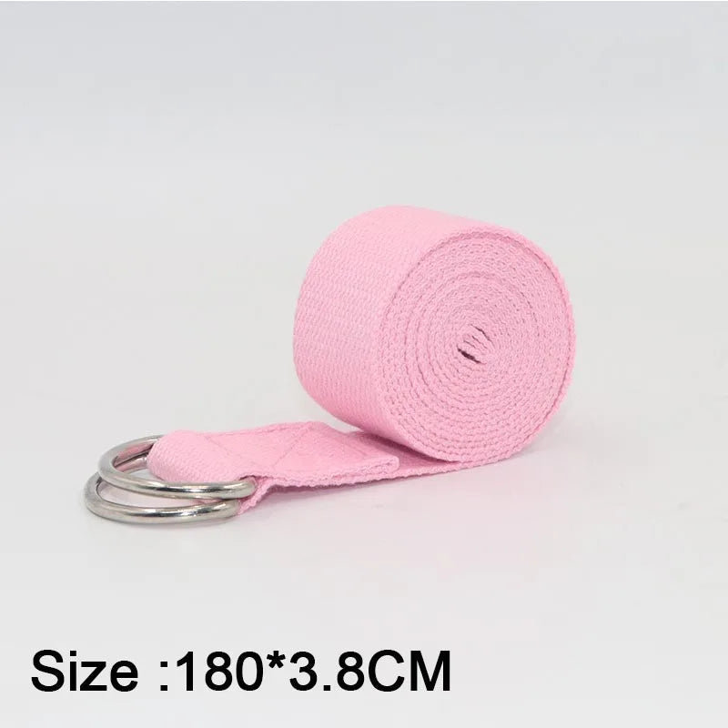 Yoga Mat Strap Elastic Bands Ballet Strap for Yoga Equipment Pilates Elastic Stretching Band Yoga Strap Cotton YJS05 Hypemart