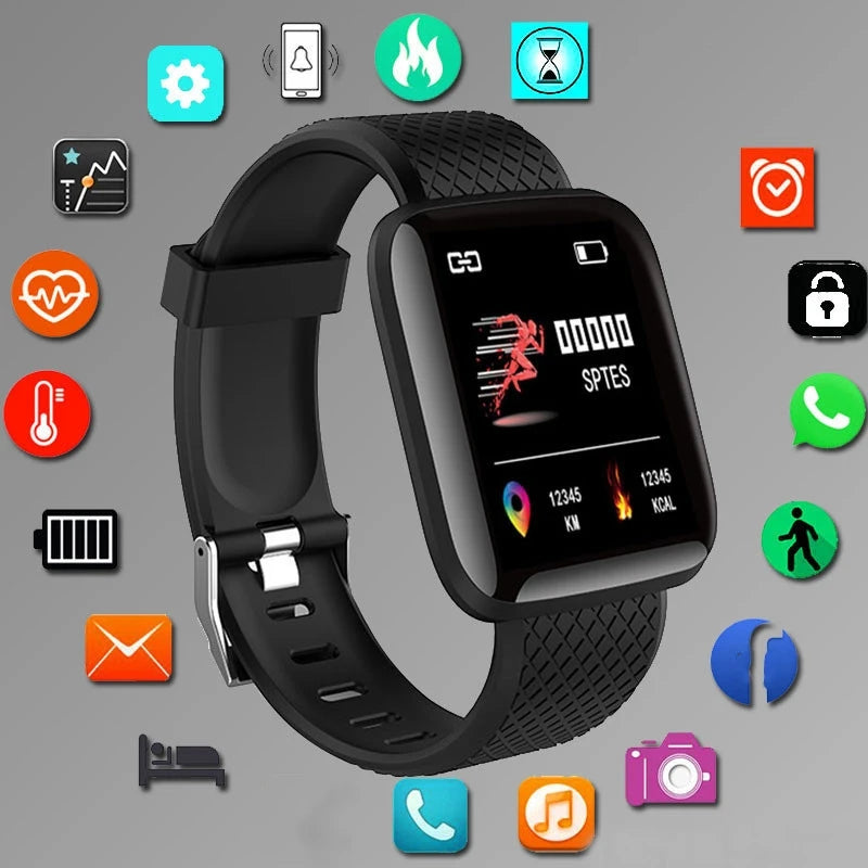 Smartwatch Men Women Wristwatches Smart Watch Message Fitness Monitor Bracelet Birthday Gift Electronic Clock For Android IOS Hypemart