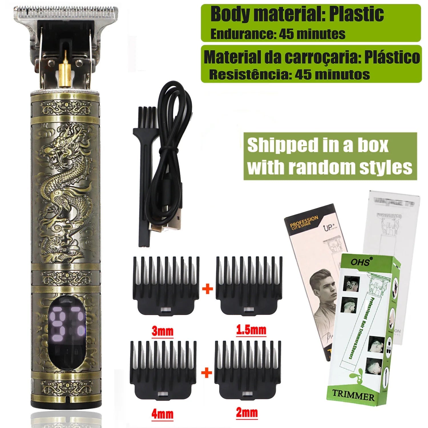 T9 Hair Clipper Repair Beard Shaving Body Hair Trimmer Clippers Electric Machine Men Haircut Machine 0mm Barber Shaver Hypemart