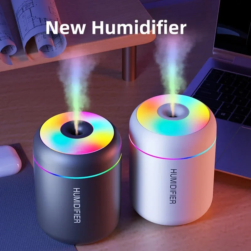 180ML Mini Air Humidifier USB Electric Aroma Diffuser Essential Oil Purifier Aromatherapy Mist Maker Lights For Car Home Bedroom Hypemart