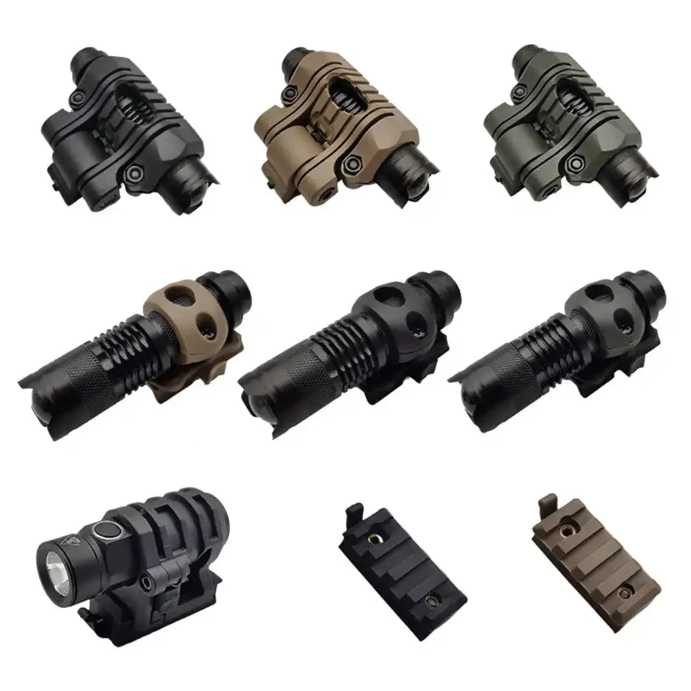 Helmet Special Lighting Flashlight Support Tactical Quick Release Helmet Clamp Adaptor Outdoor Sports Cycling Headlight Holder Hypemart