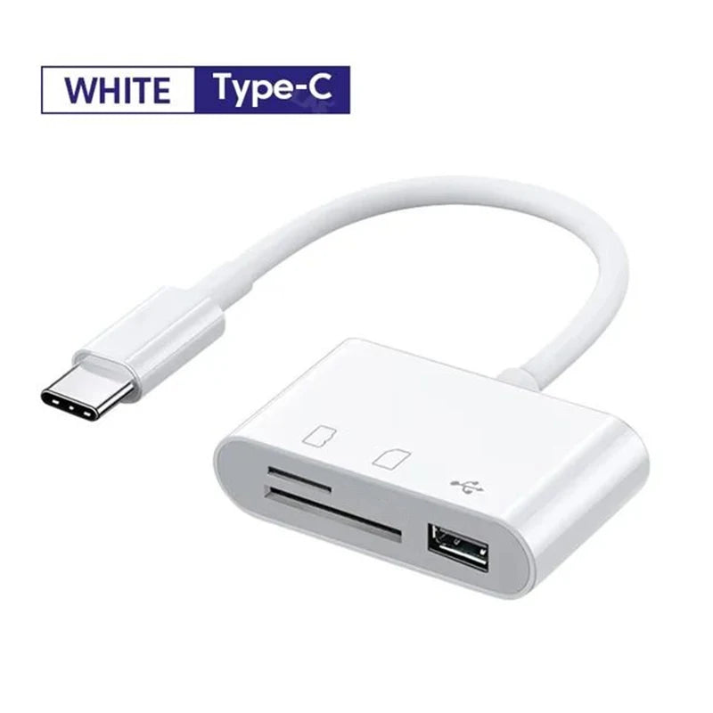 Type c Adapter TF CF sD Memory Card Reader OTG Writer Compact FlashUsB-C for lPad Pro Huawei Macbook samsung Xiaomi cardreader Hypemart