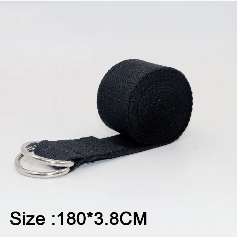 Yoga Mat Strap Elastic Bands Ballet Strap for Yoga Equipment Pilates Elastic Stretching Band Yoga Strap Cotton YJS05 Hypemart