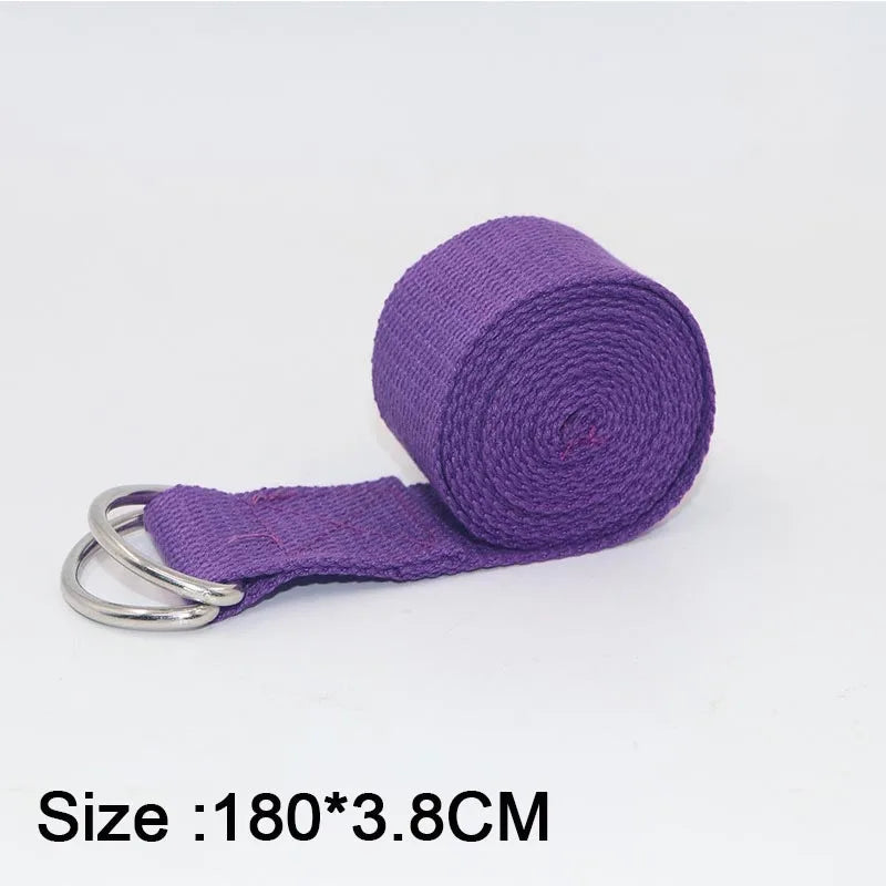 Yoga Mat Strap Elastic Bands Ballet Strap for Yoga Equipment Pilates Elastic Stretching Band Yoga Strap Cotton YJS05 Hypemart