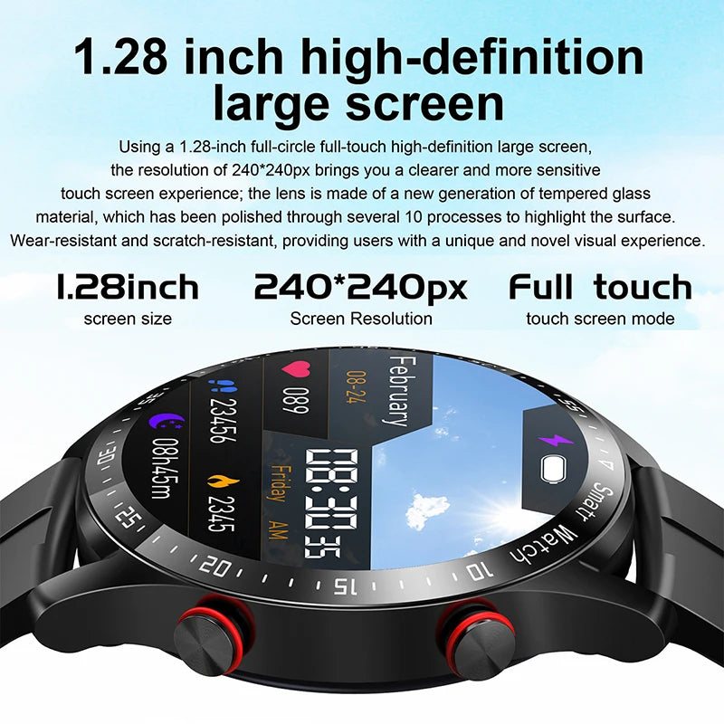 ECG+PPG Bluetooth Call Smart Watch Men Laser Health Blood Pressure Fitnes Sports Watches Man Sports Waterproof Smartwatch+Box Hypemart