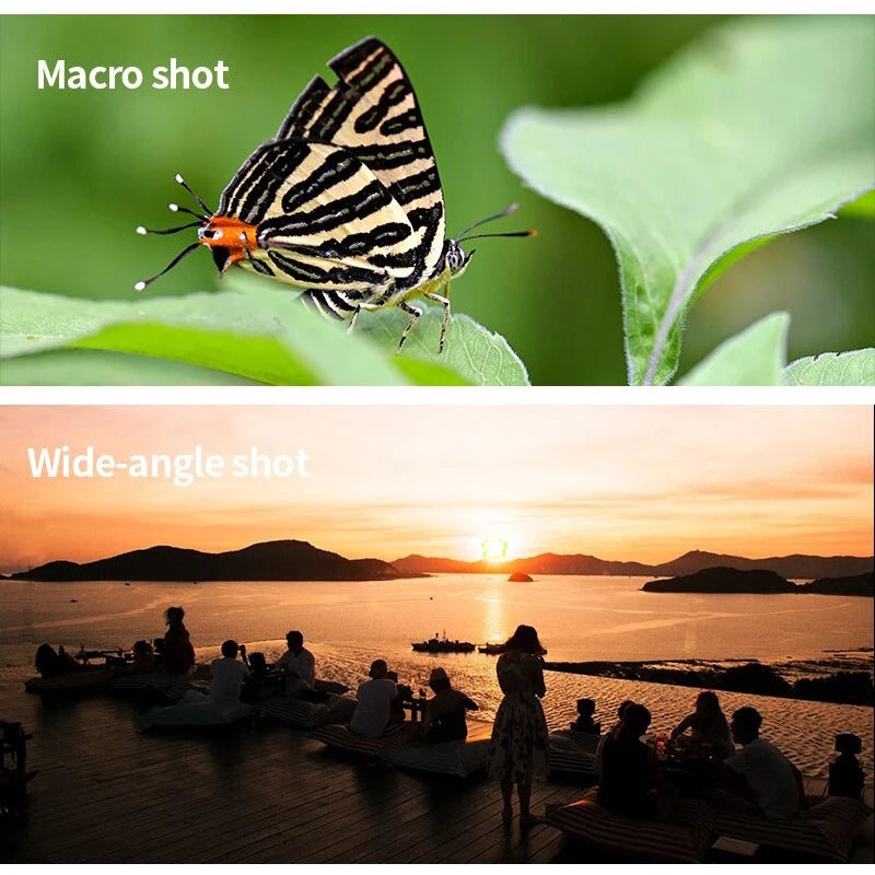 3in1 Fisheye Wide Angle Micro Camera Lens for iPhone Xiaomi Redmi 3IN1 Zoom Fish Eye Len on Smartphone Lenses with Phone Clip Hypemart