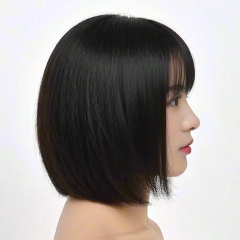 12 Inch  Bobo Wig  High-Quality Synthetic Hair for Women -Versatile Style Perfeet for Any Occasion Hypemart