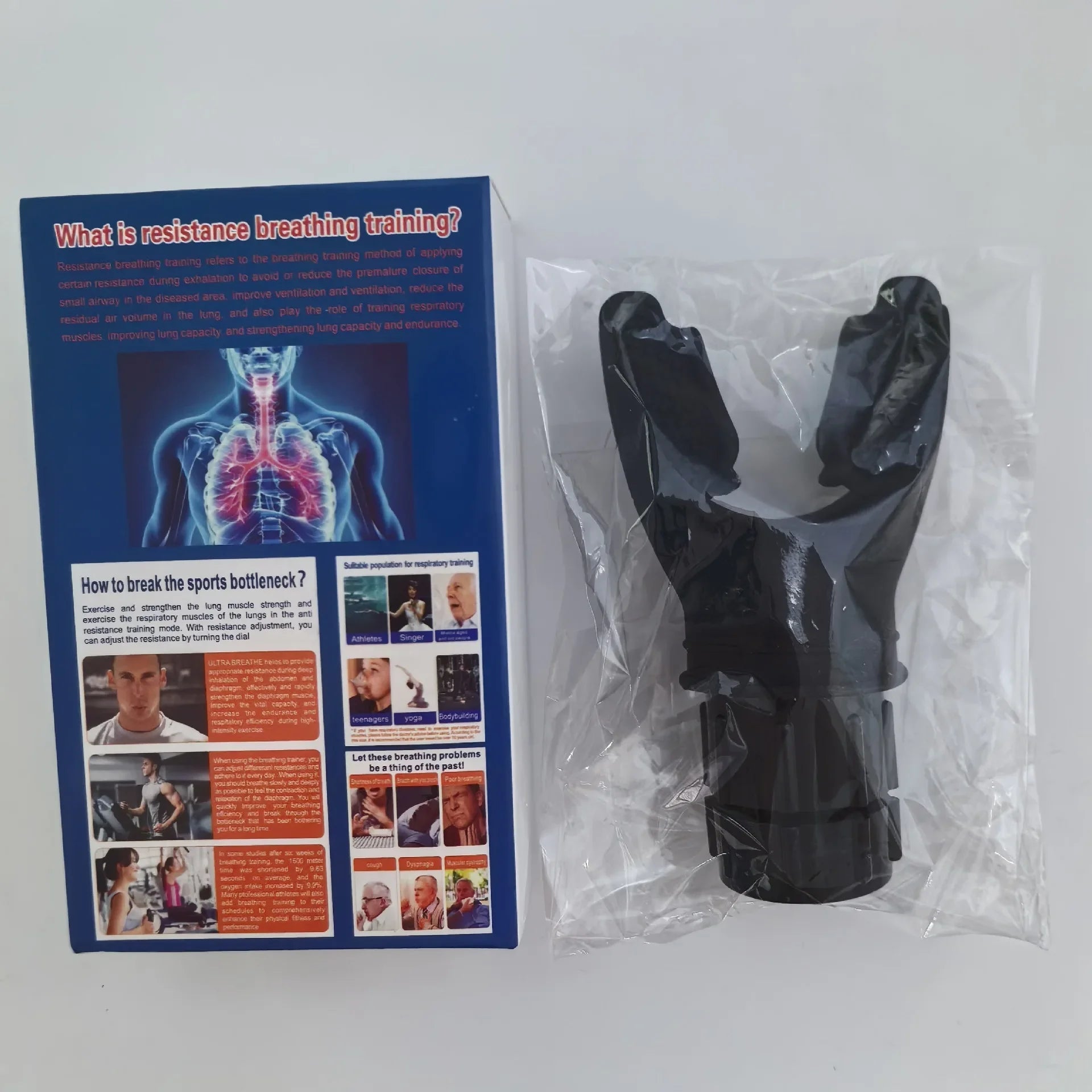 Adjustable Intensity Breathing Trainer Sports Portable Lung Capacity Abdominal Trainer Knob Improve Strength Endurance Gear Hypemart