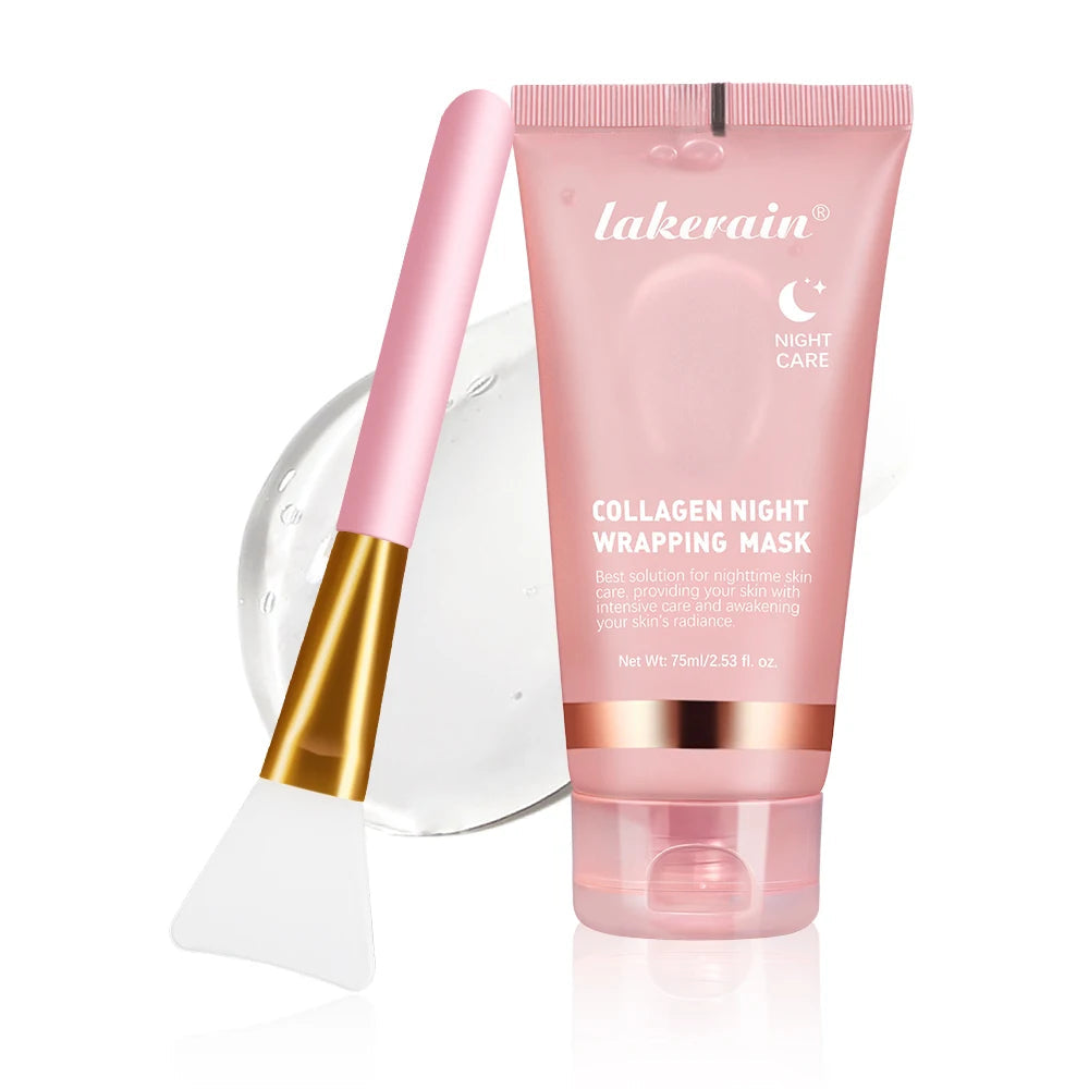 75ml Collagen Peel-off Mask Night Wrapping Facial Mud Firming mask Daily 100g Collagen Jelly Cream Hydrolyzed Collagen Skin Care Hypemart