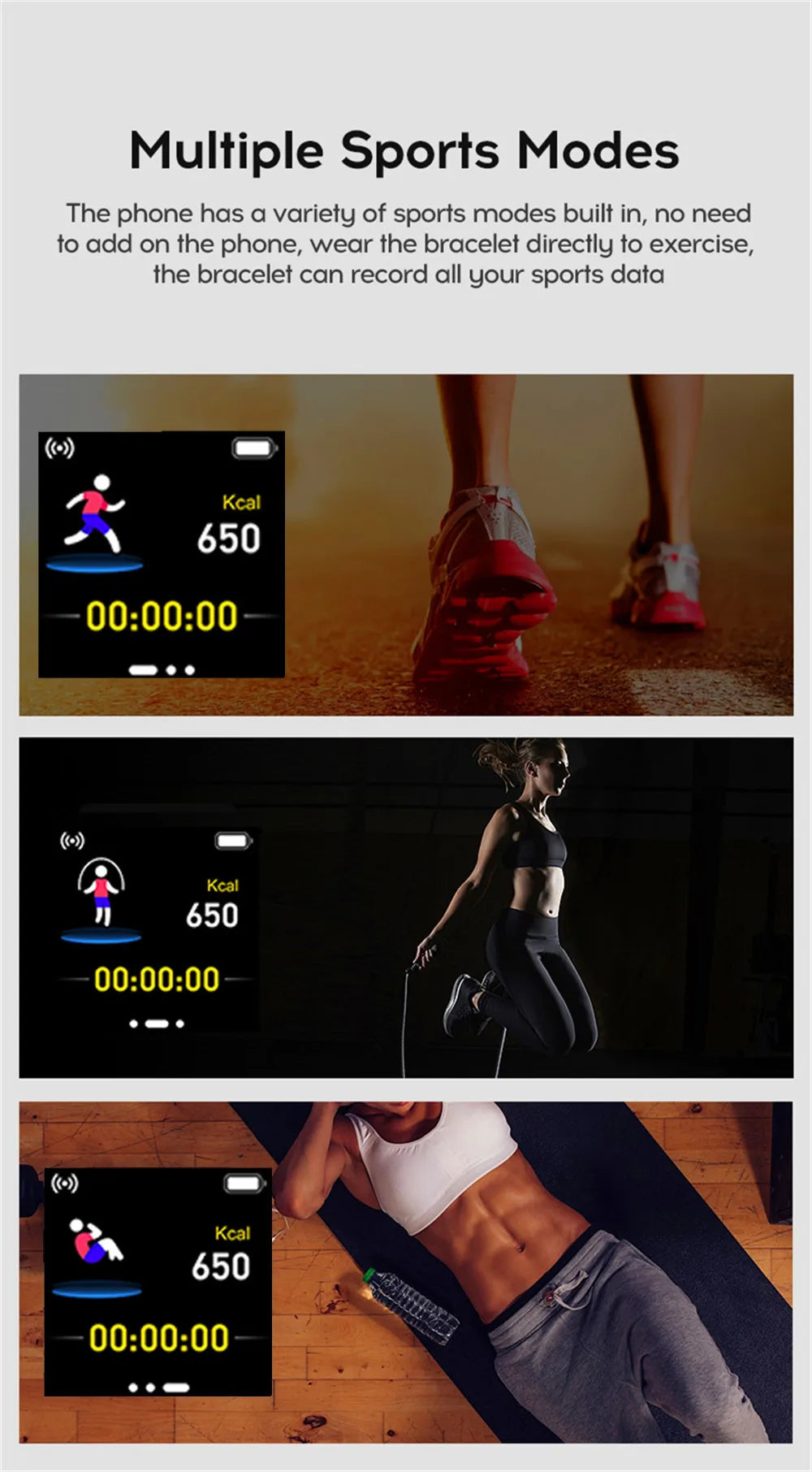 Smartwatch Men Women Wristwatches Smart Watch Message Fitness Monitor Bracelet Birthday Gift Electronic Clock For Android IOS Hypemart