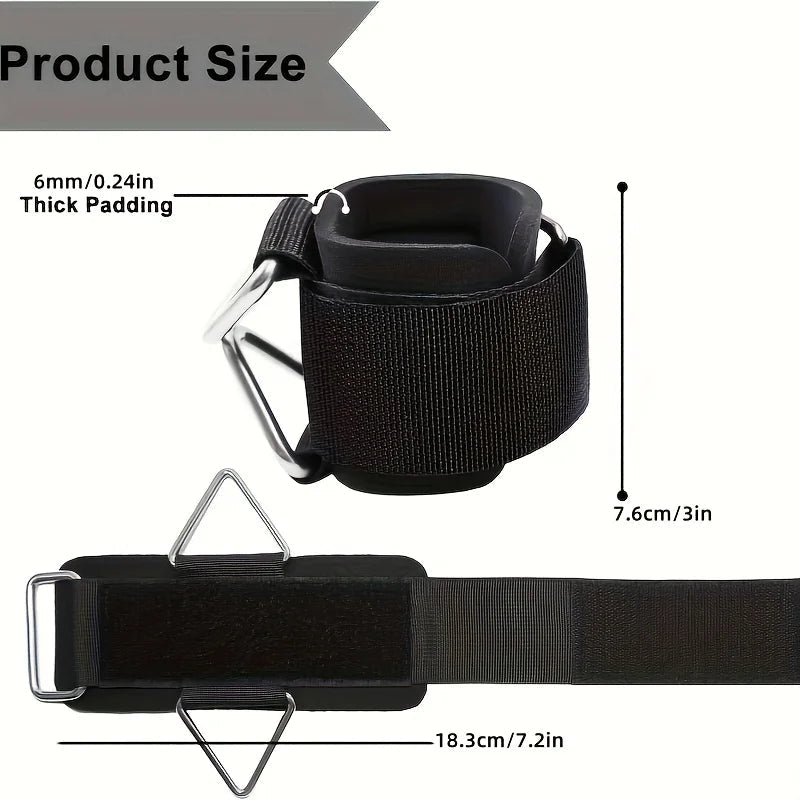 1 Pc Wrist Cuffs for Cable Machine, Adjustable Neoprene Padding, One Size Fit All, Fitness Wrist Straps for Men Women Hypemart