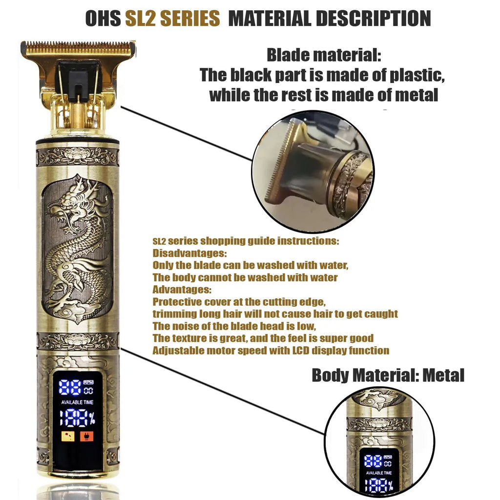 T9 Hair Clipper Repair Beard Shaving Body Hair Trimmer Clippers Electric Machine Men Haircut Machine 0mm Barber Shaver Hypemart