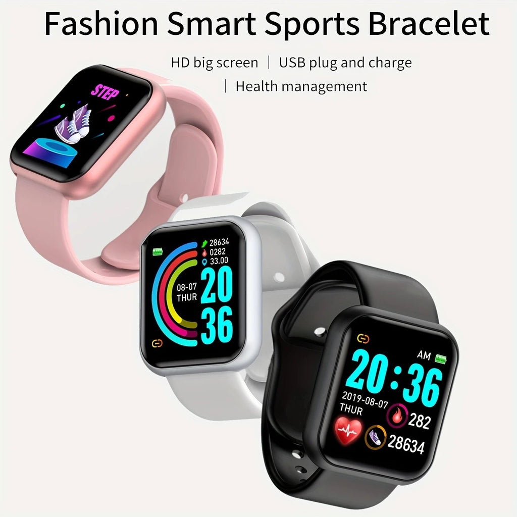 Smartwatch Men Women Wristwatches Smart Watch Message Fitness Monitor Bracelet Birthday Gift Electronic Clock For Android IOS Hypemart