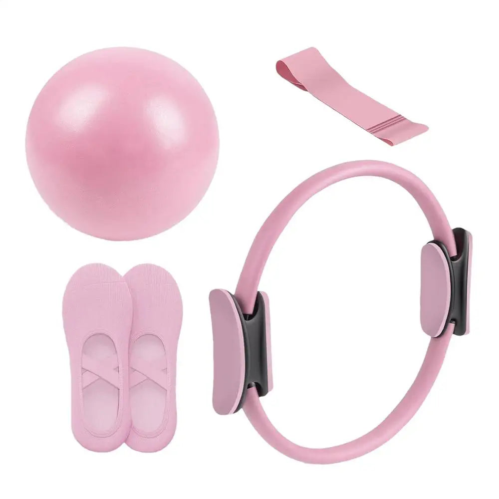 NEW Pilates Ball And Ring Set Pilates Fitness Ring Resistance Band Exercise Workout Fitness Equipment For Pregnancy Postpartum Hypemart