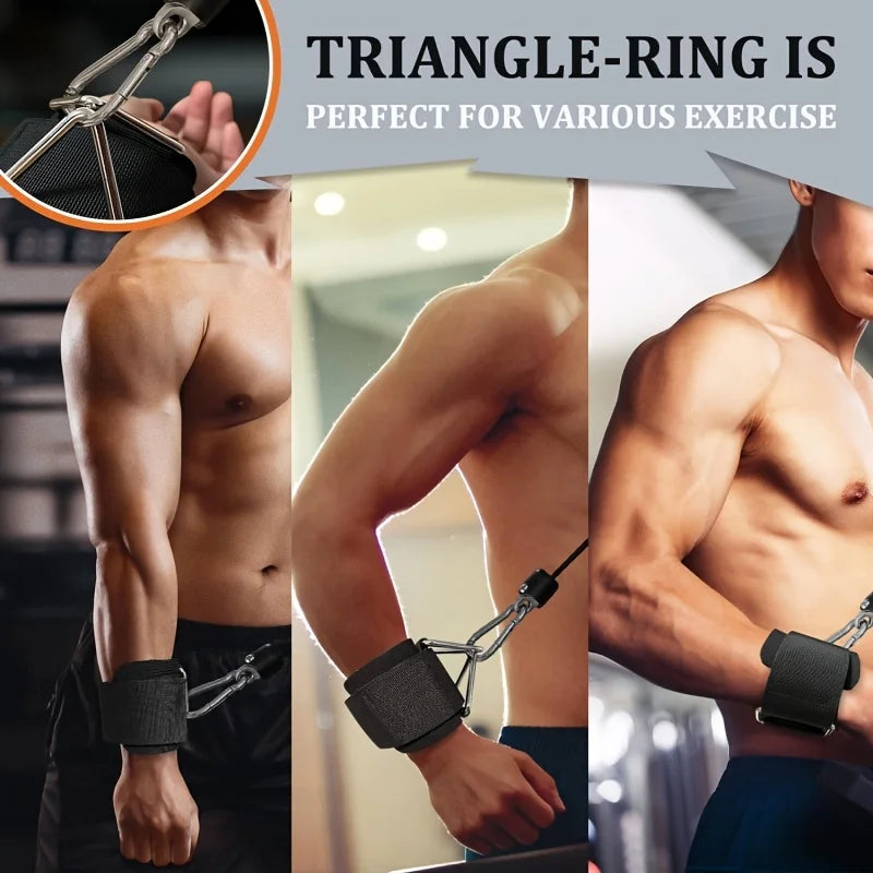 1 Pc Wrist Cuffs for Cable Machine, Adjustable Neoprene Padding, One Size Fit All, Fitness Wrist Straps for Men Women Hypemart