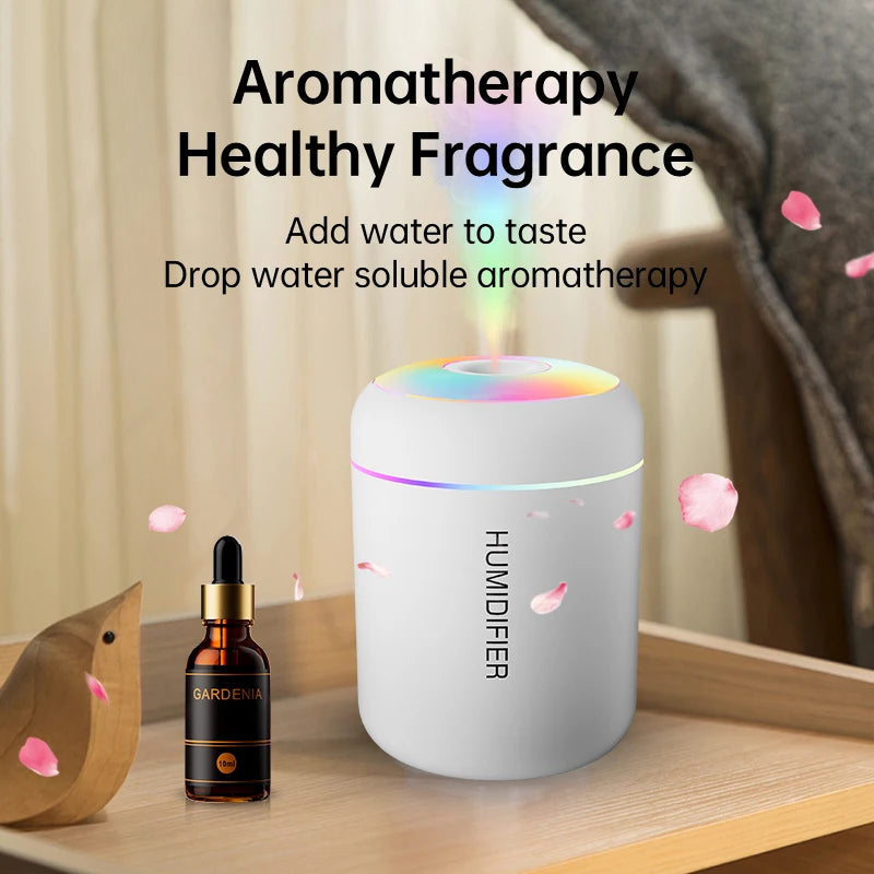 180ML Mini Air Humidifier USB Electric Aroma Diffuser Essential Oil Purifier Aromatherapy Mist Maker Lights For Car Home Bedroom Hypemart