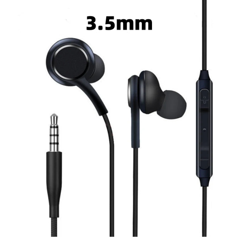 Original Type C Wired Earphone For Samsung Galaxy S23 S21 S22 Ultra Plus 3.5 mm Earbuds Headphones A54 A34 A53 A53 Accessories Hypemart