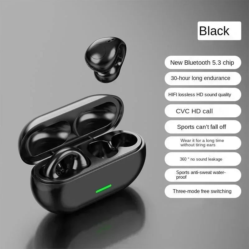 New Original T75 Bone Conduction Wireless Bluetooth 5.3 Headphones Sports Earphones HiFi Sound Quality Waterproof TWS Headset Hypemart