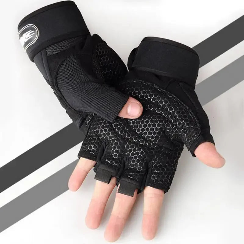 Gym Fitness Gloves Heavyweight Training Men Women Non-Slip Bodybuilding Workout Glove Extended Wrist Guard Weight Lifting Gloves Hypemart