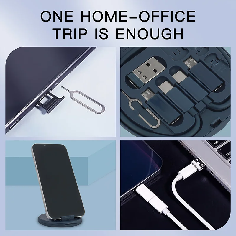 Multi USB Type C to C 60W Charging Adapter Cable Kit USB C to Lighting Conversion Set USB A & Type C to Micro/Type C/Lighting Hypemart