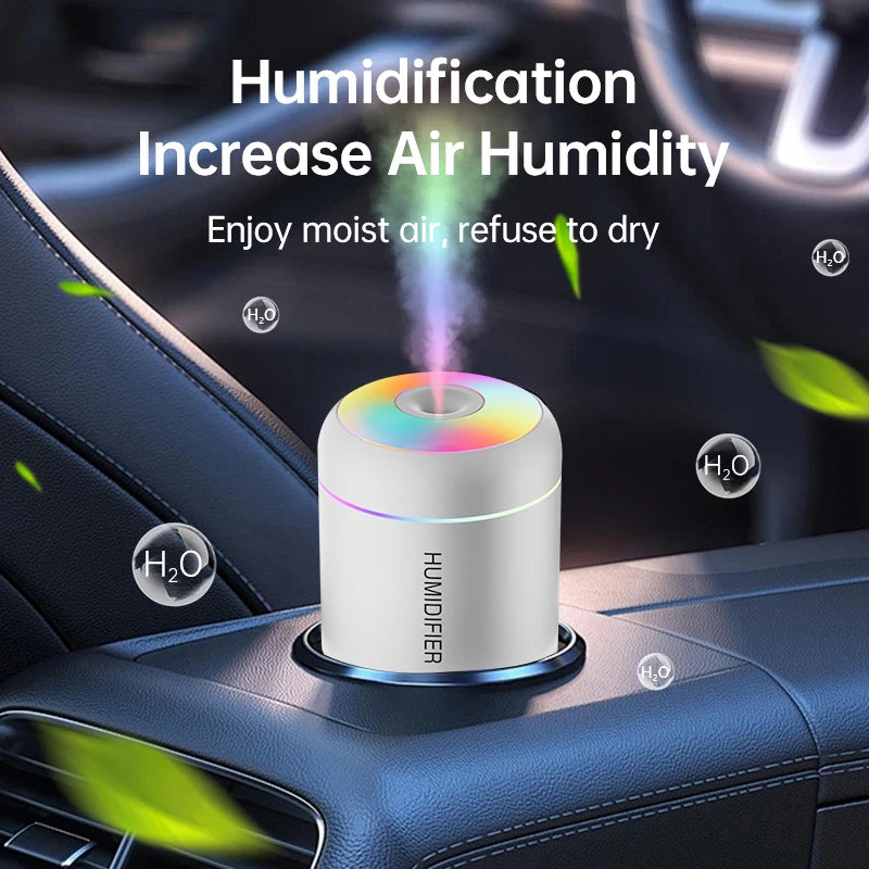 180ML Mini Air Humidifier USB Electric Aroma Diffuser Essential Oil Purifier Aromatherapy Mist Maker Lights For Car Home Bedroom Hypemart