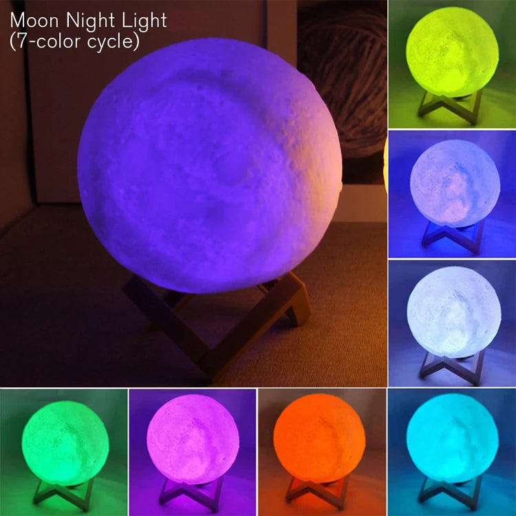 Book Light LED Moon Light Galaxy Light, Moon Night Light, Girl, Boy, Child Birthday Gift, Bedroom Decoration Indoor lighting Hypemart