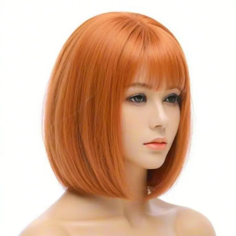 12 Inch  Bobo Wig  High-Quality Synthetic Hair for Women -Versatile Style Perfeet for Any Occasion Hypemart