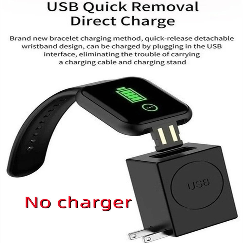 Smartwatch Men Women Wristwatches Smart Watch Message Fitness Monitor Bracelet Birthday Gift Electronic Clock For Android IOS Hypemart