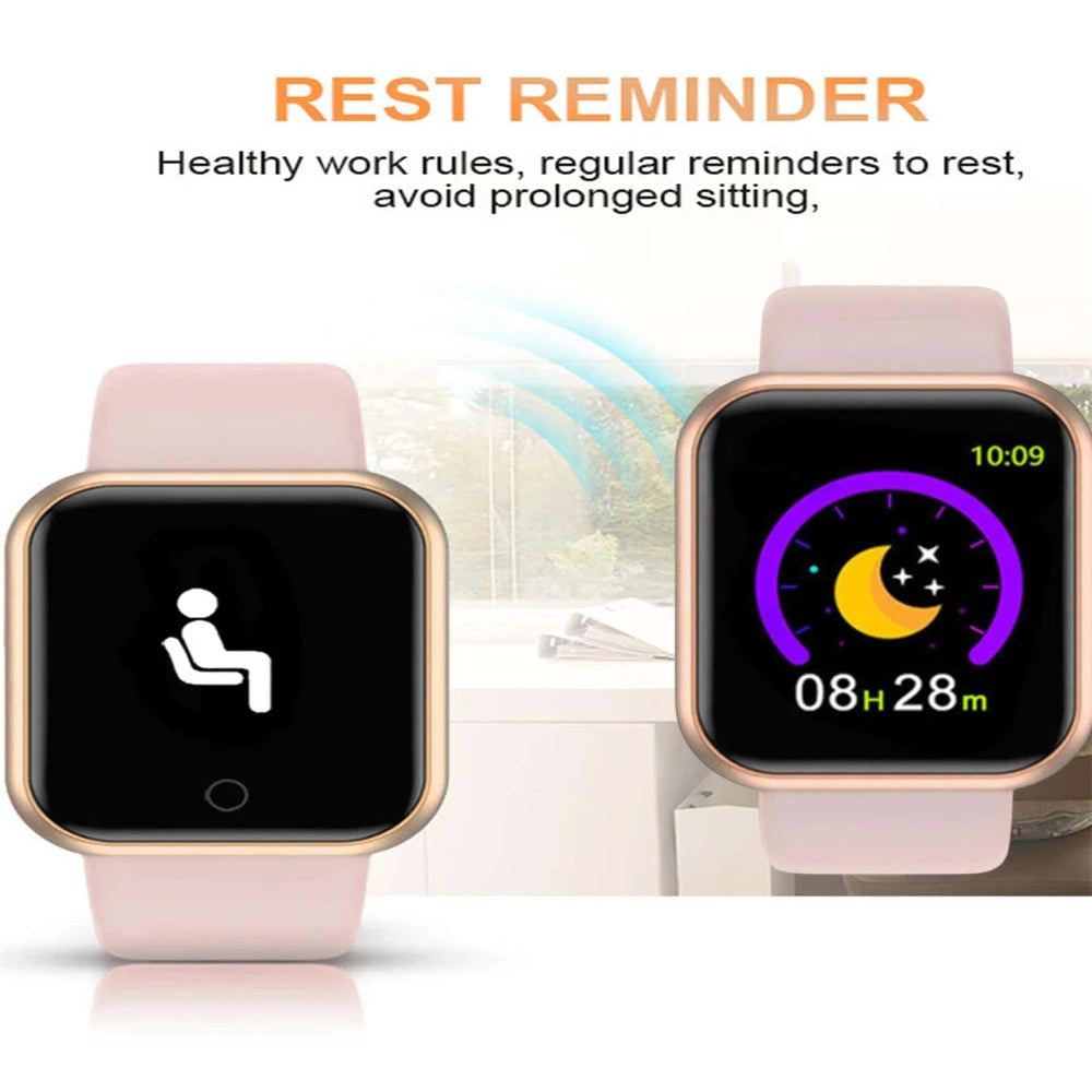 Smartwatch Men Women Wristwatches Smart Watch Message Fitness Monitor Bracelet Birthday Gift Electronic Clock For Android IOS Hypemart