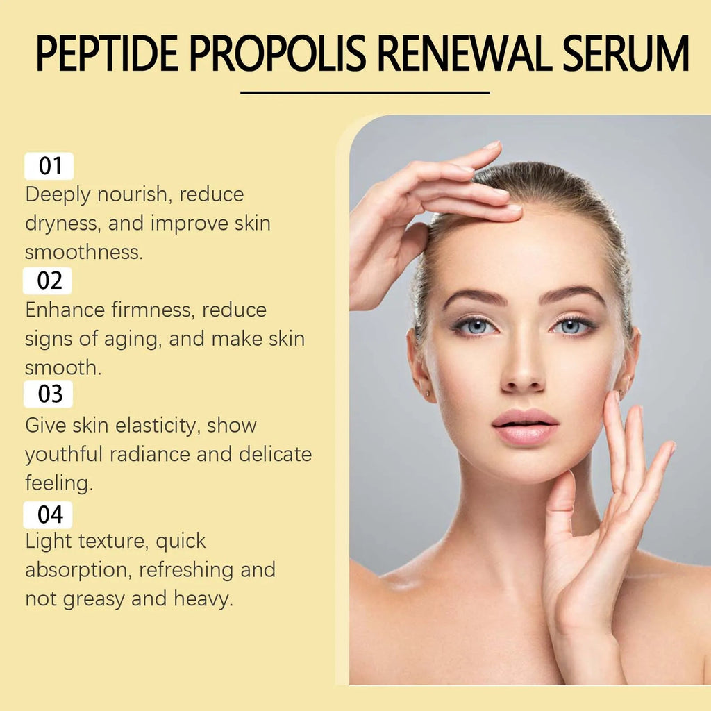 Peptide Propolis Face Serum Reduce Dryness Firming Lifting Anti Redness Renewal Smoothing Nourishing Repair Damaged Skin Essence Hypemart