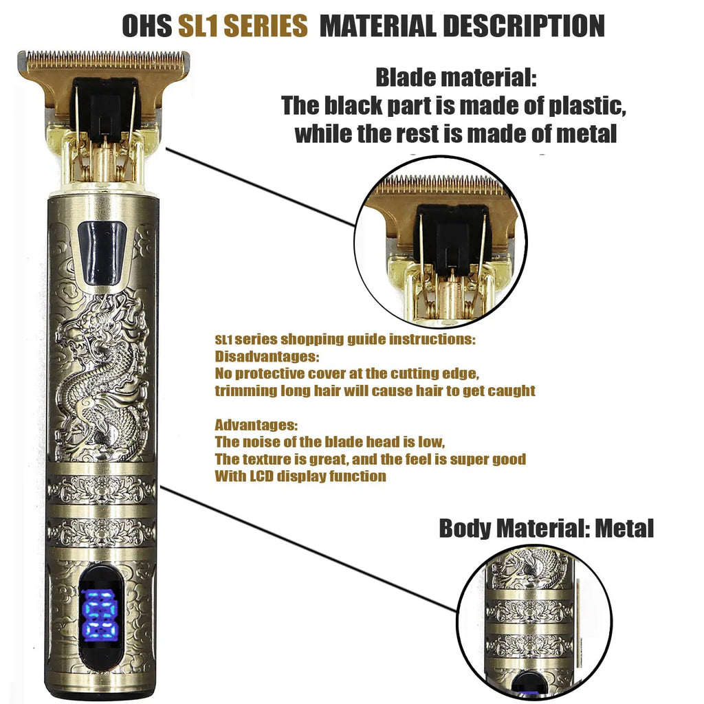 T9 Hair Clipper Repair Beard Shaving Body Hair Trimmer Clippers Electric Machine Men Haircut Machine 0mm Barber Shaver Hypemart