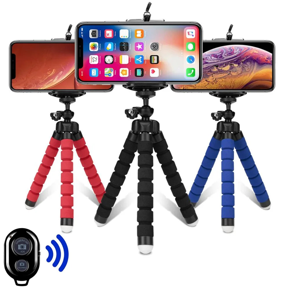 Tripods Tripod For Phone Mobile Camera Holder Clip Smartphone Monopod Tripe Stand Octopus Mini Tripod Stativ For Phone Hypemart