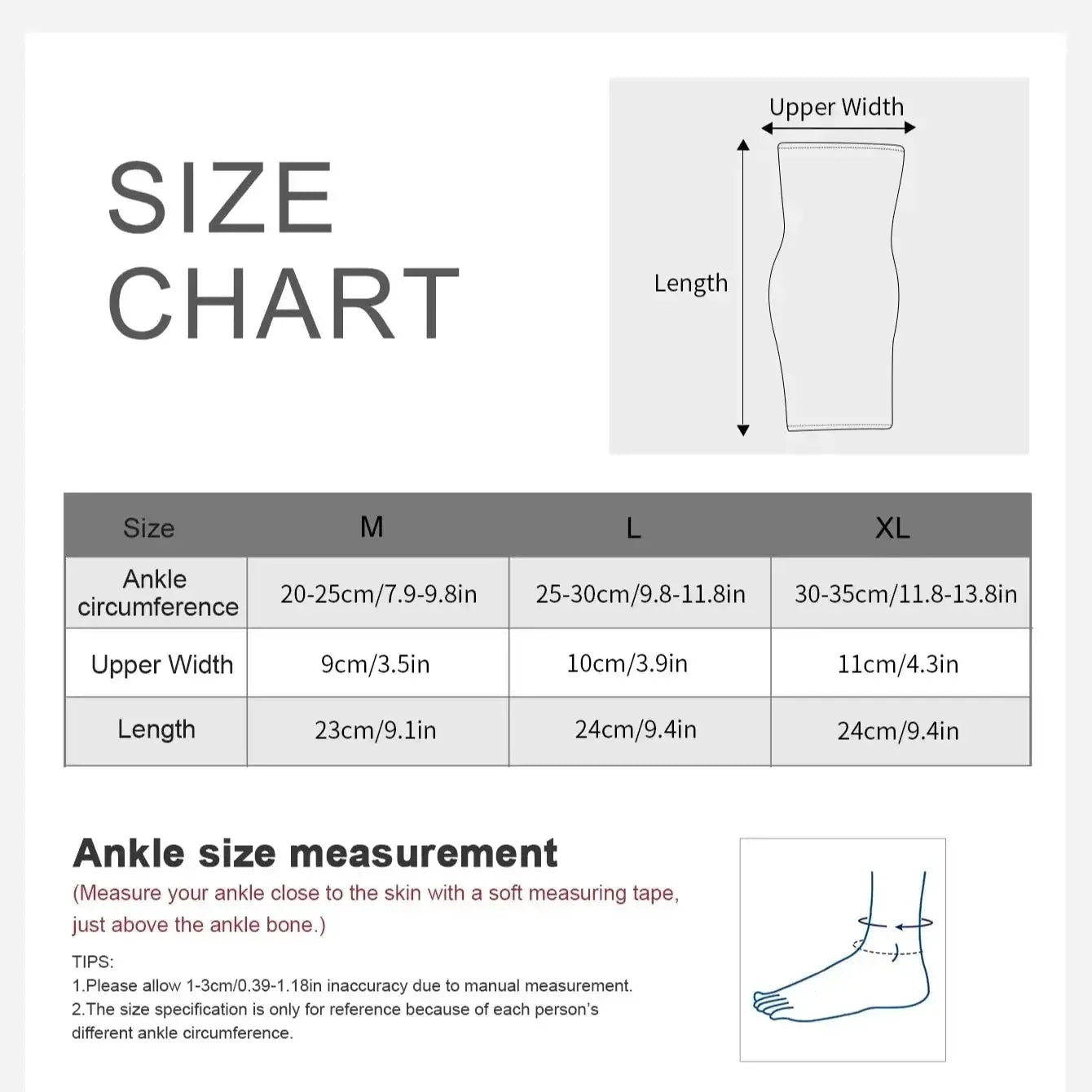 1PC Elastic Nylon Knitted Ankle Brace Support Sport Anklet Pressurized Bandage Foot Strap for Gym Basketball Running Hypemart