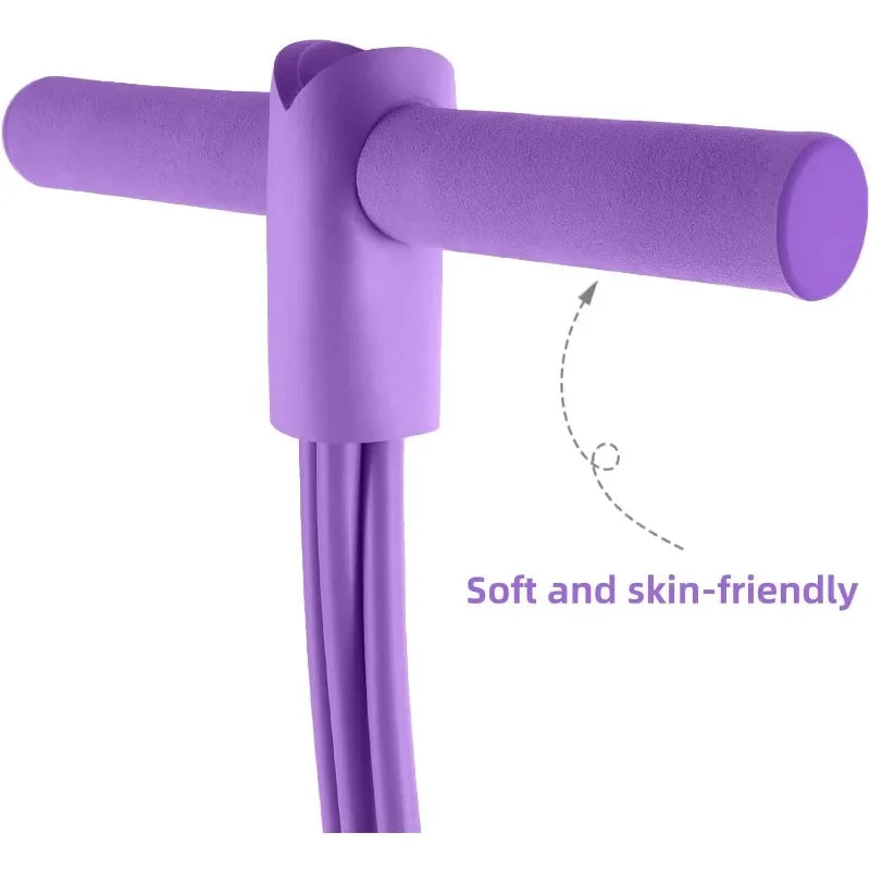 4-Level Resistance Band Tensioner with Non-Slip Handles - Home Fitness Equipment for Abdominal Muscle Training Yoga Abdominal Hypemart